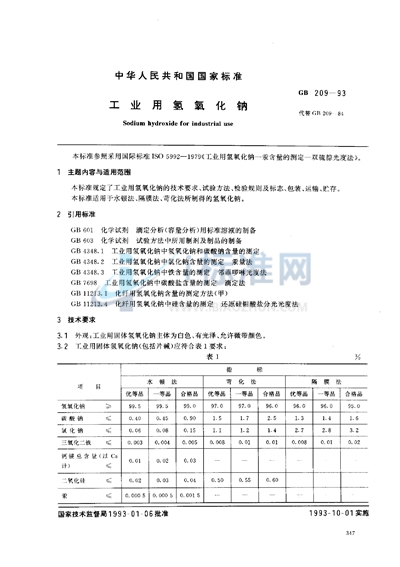 工业用氢氧化钠