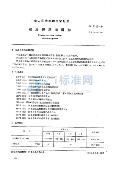 极压锂基润滑脂