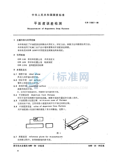 平面度误差检测