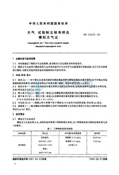 大气  试验粉尘标准样品  模拟大气尘