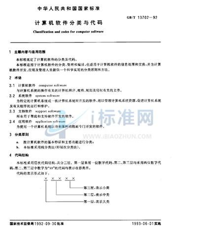 计算机软件分类与代码