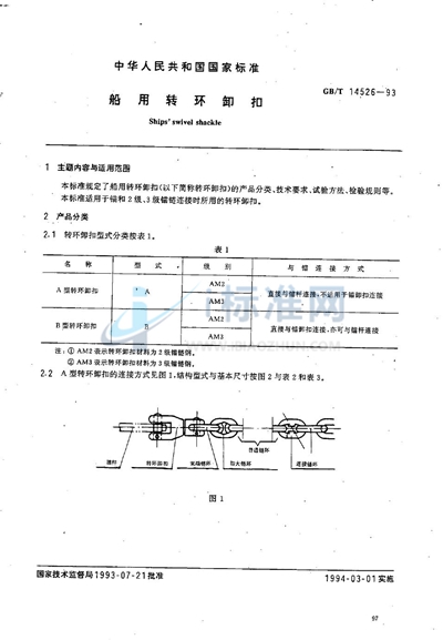 船用转环卸扣