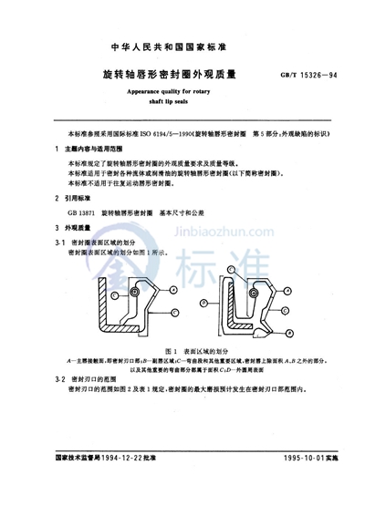 旋转轴唇形密封圈外观质量