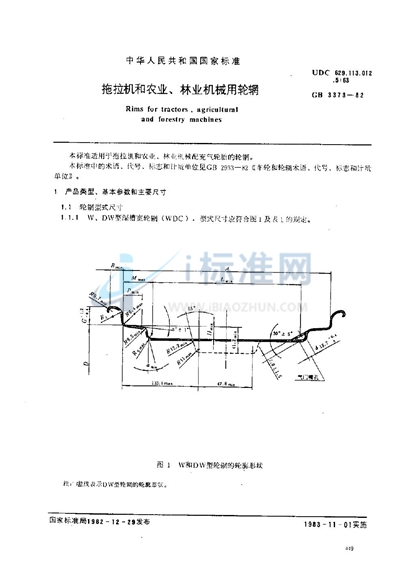 拖拉机和农业、林业机械用轮辋