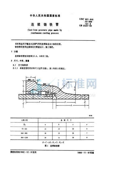 连续铸铁管