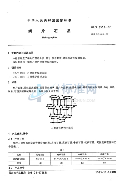 鳞片石墨