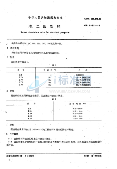 电工圆铝线