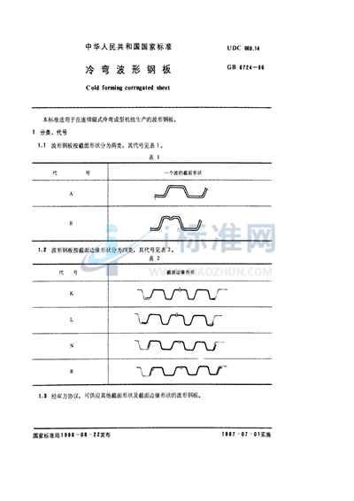 冷弯波形钢板