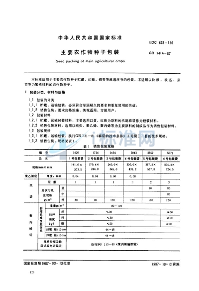 主要农作物种子包装